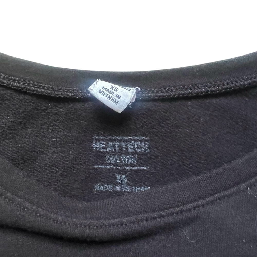 Uniqlo HEATTECH Classic Cotton Black Long Sleeve Size XS - Picture 2 of 3